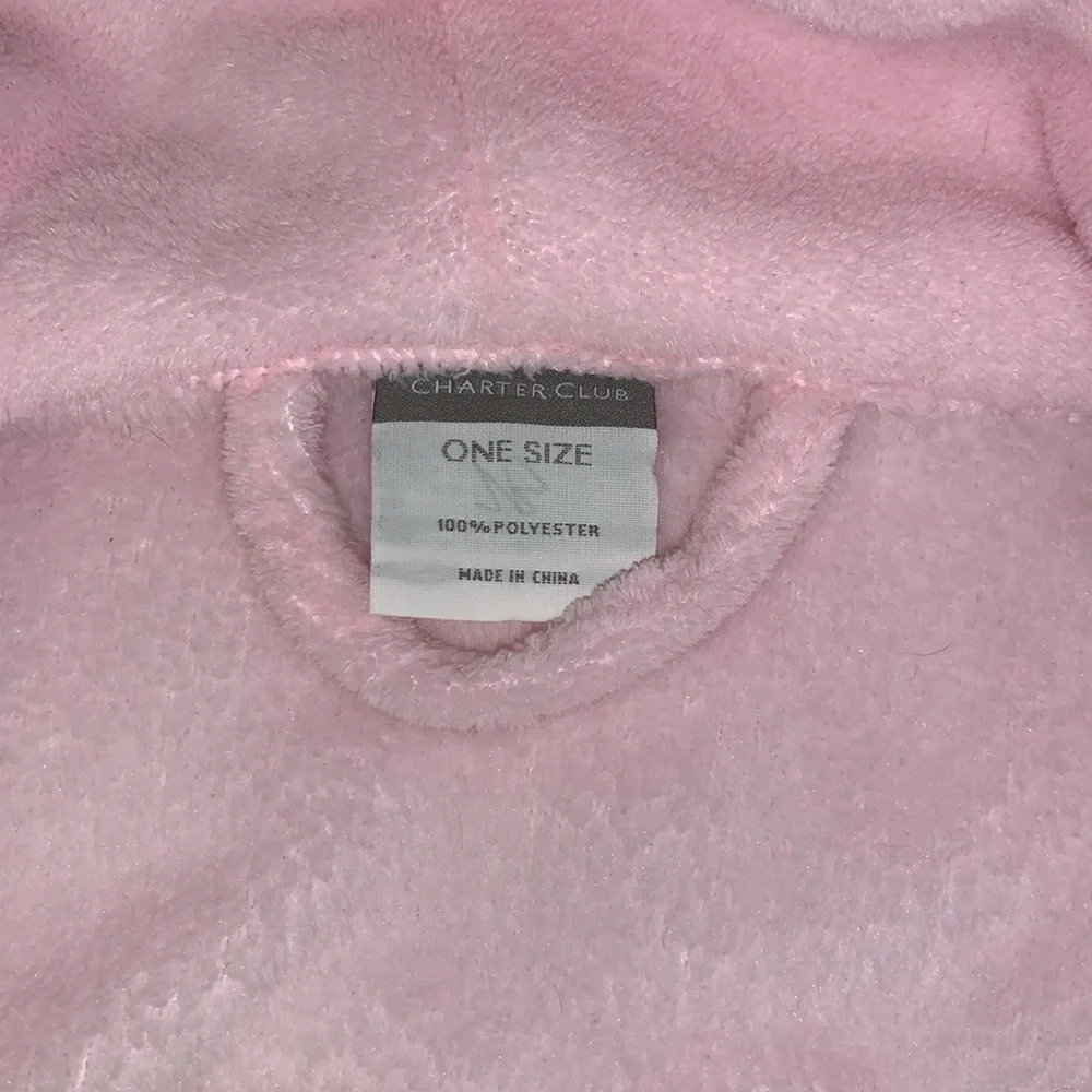 Charter Club Spa Bathrobe, Oversized, Plush Fleece, Pockets, Long Length, Belted - Picture 6 of 7